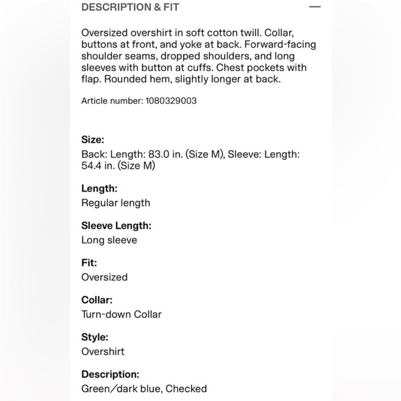 Green oversized flann shirt - Picture 6 of 6